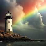 rainbow lighthouse